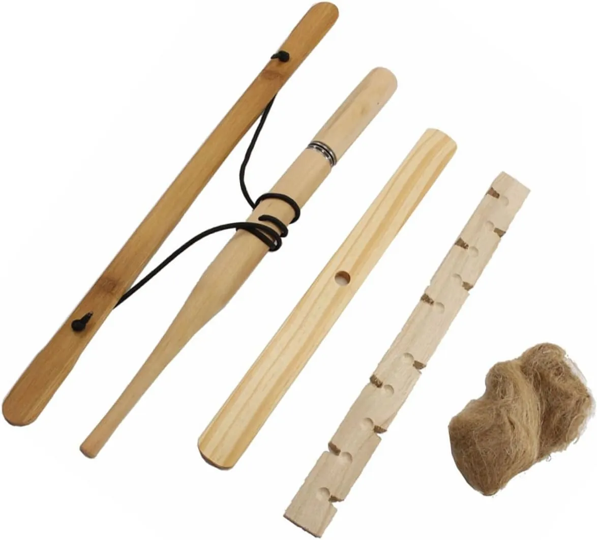 BESPORTBLE Camping Bow Drill Kit Emergency Ignitor Kit Camping Fire Equipments Fire Piston Kit Outdoor Fire Making