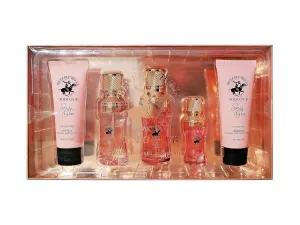 Beverly Hills Polo Club Bhpc Women's Sexy for her Exclusive 5 Piece Fragrance set With Eau de Parfum Body Lotion Body Mist Hair Wash and Travel Size EDP
