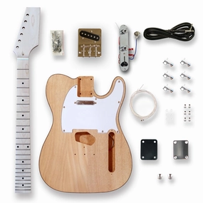 BexGears DIY Electric Guitar Kits for TL style Okoume wood Body maple neck & maple fingerboard