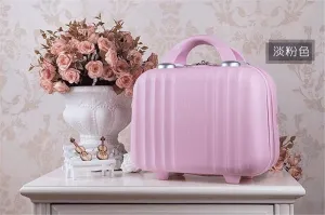 Bilateral Stripe Typ ABS Polychrome Mini Travel Luggage For Princess Girls Or Women lady
