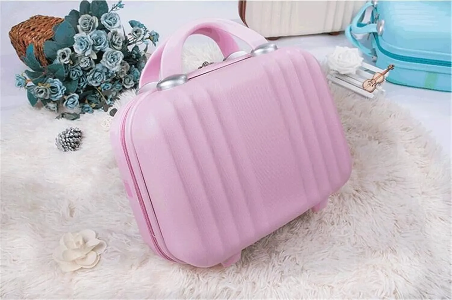 Bilateral Stripe Typ ABS Polychrome Mini Travel Luggage For Princess Girls Or Women lady