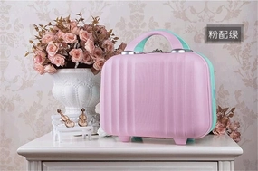 Bilateral Stripe Typ ABS Polychrome Mini Travel Luggage For Princess Girls Or Women lady
