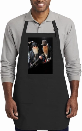 Billy Gibbons - Kitchen Cooking Cotton Apron SRS #G343301, Black