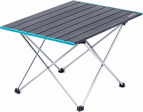 BK&MF Aluminum Outdoor Folding Camping Table,Portable Ultralight Picnic Camping Table Compact Small Travel Table with Carry Bag for Camp, Cooking Hiking,B,41x35x29cm(16x14x11inch)