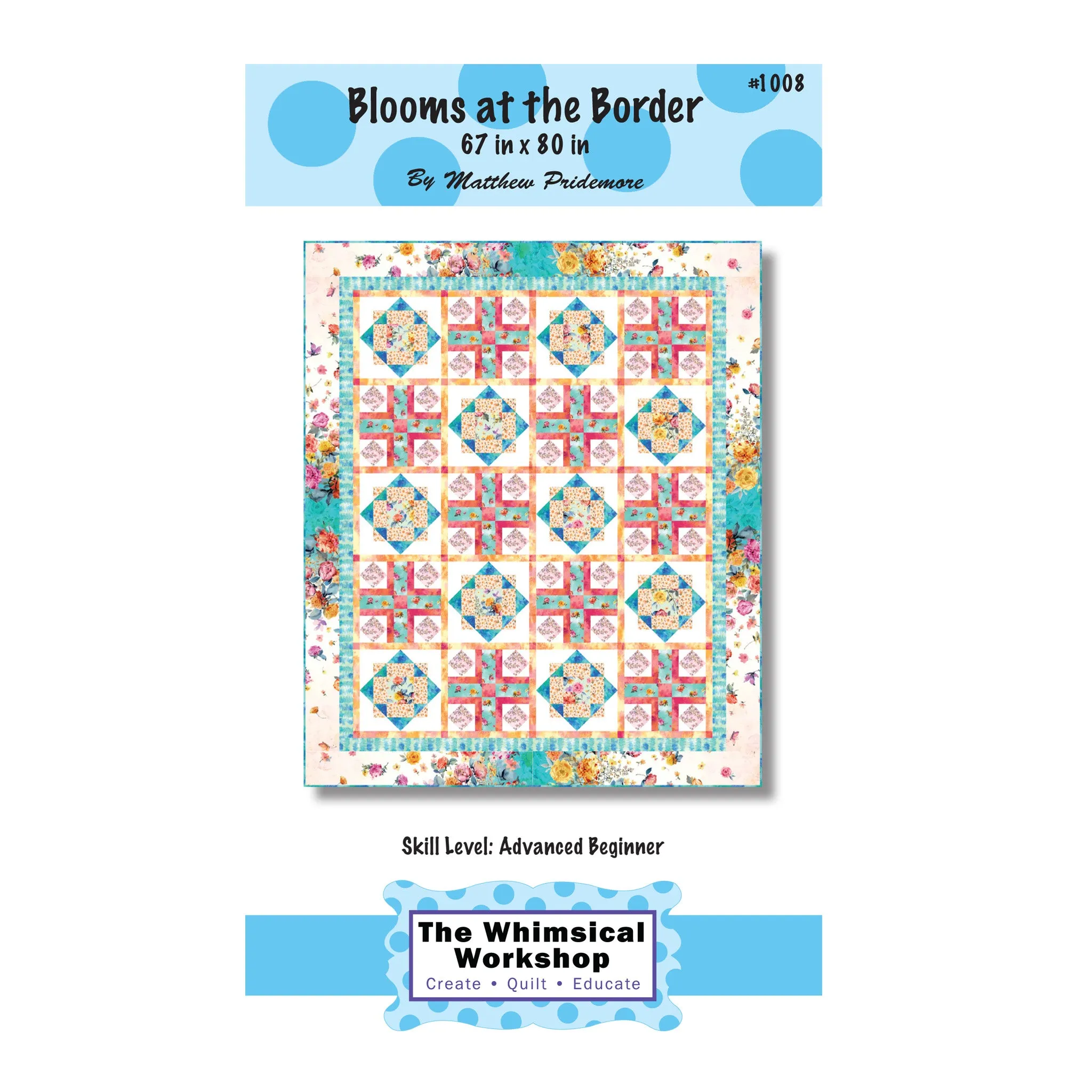 Blooms at the Border Quilt Pattern TWW-1008w - Wholesale Product
