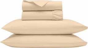 Bluemoon Homes Full Size 4 Piece Sheet Set - 1000 Thread Count - Breathable & Cool Sheets - Hotel Luxury Bed Sheets - 18" Deep Pockets, Easy-Fit, Extra Soft Sheets - Ivory Full Oeko-Tex Bed Sheets