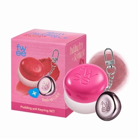 Blurry Pudding Pot   Keychain SET | Airbrushed Blush & Lip, Buildable Pigment, Long-lasting, Lightweight, Easy to Blend, Natural Soft Matte Finish Makeup – Sth (Dusty Pink) | 0.17 oz
