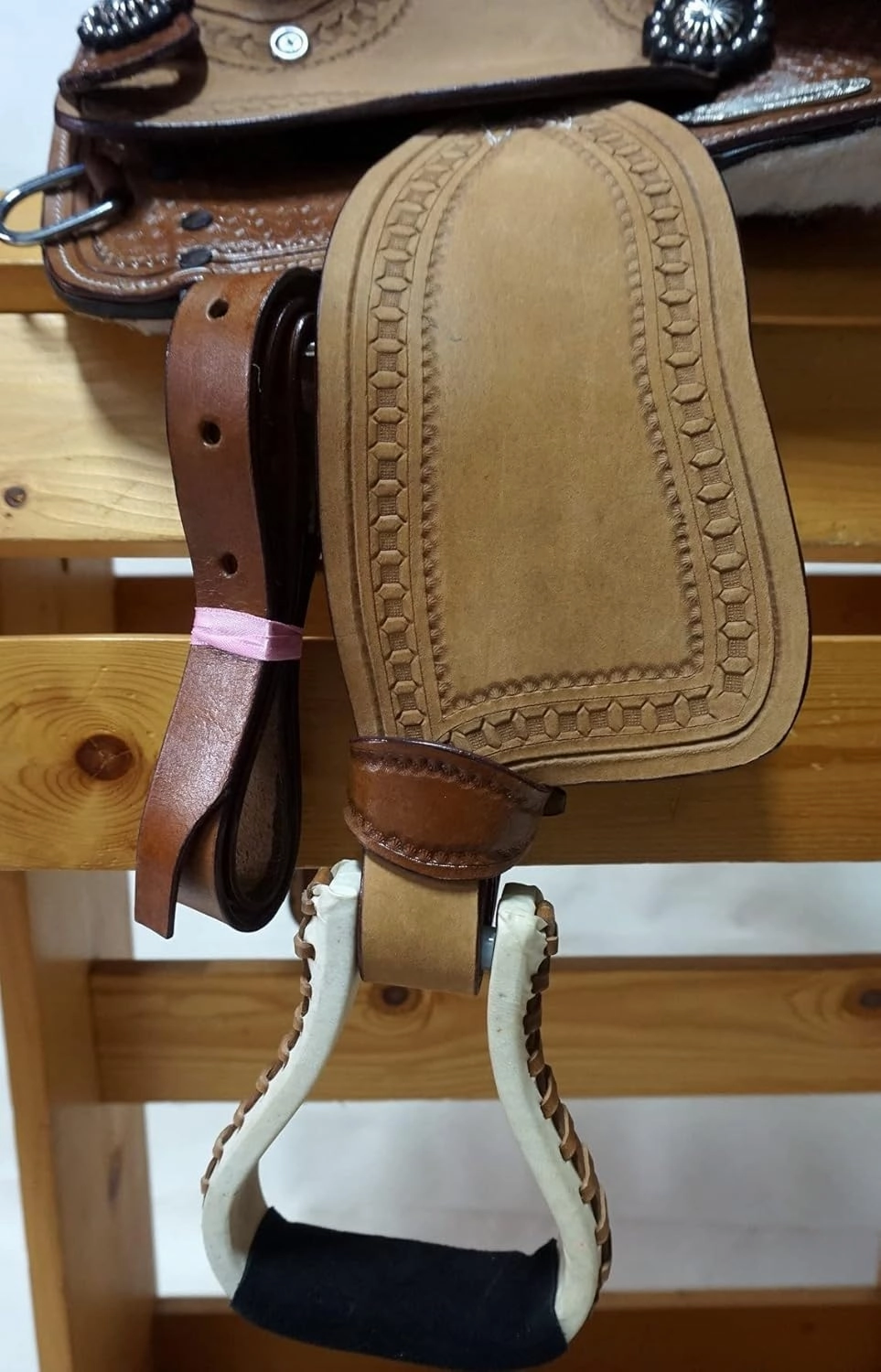 BNB International Western Barrel Racing Horse Saddles Trail Equestrian Pony & Adult Classic Quality Premium Leather for Horse Riding Size:10-18 inches Seat Available BRL222