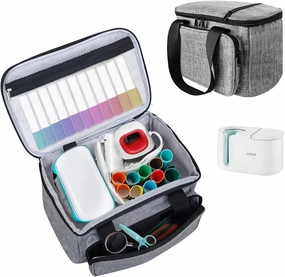 Boczif Carrying Case Compatible with Cricut Mug Press Machine, Travel Tote Bag for Cricut Joy Accessories & Craft Pens and Tool Set, Portable Storage Organizer with Multiple Pockets for Joy Machine