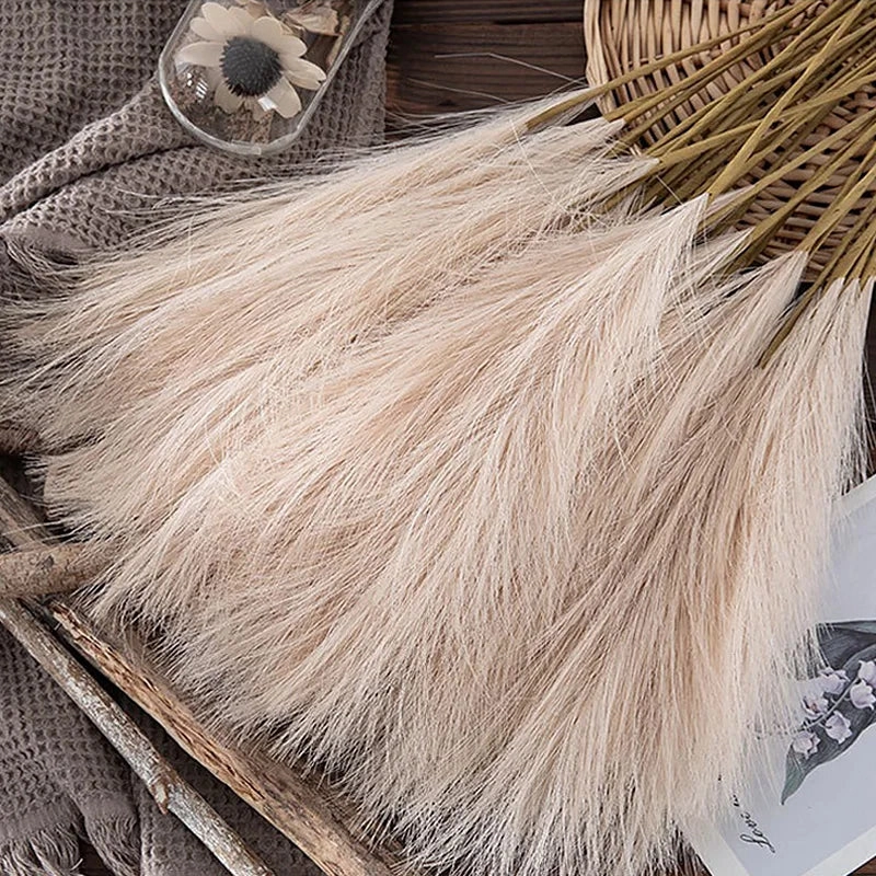 Boho Decor Fluffy Pampas Grass Fake Plant