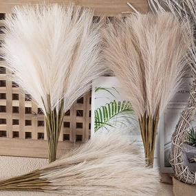 Boho Decor Fluffy Pampas Grass Fake Plant