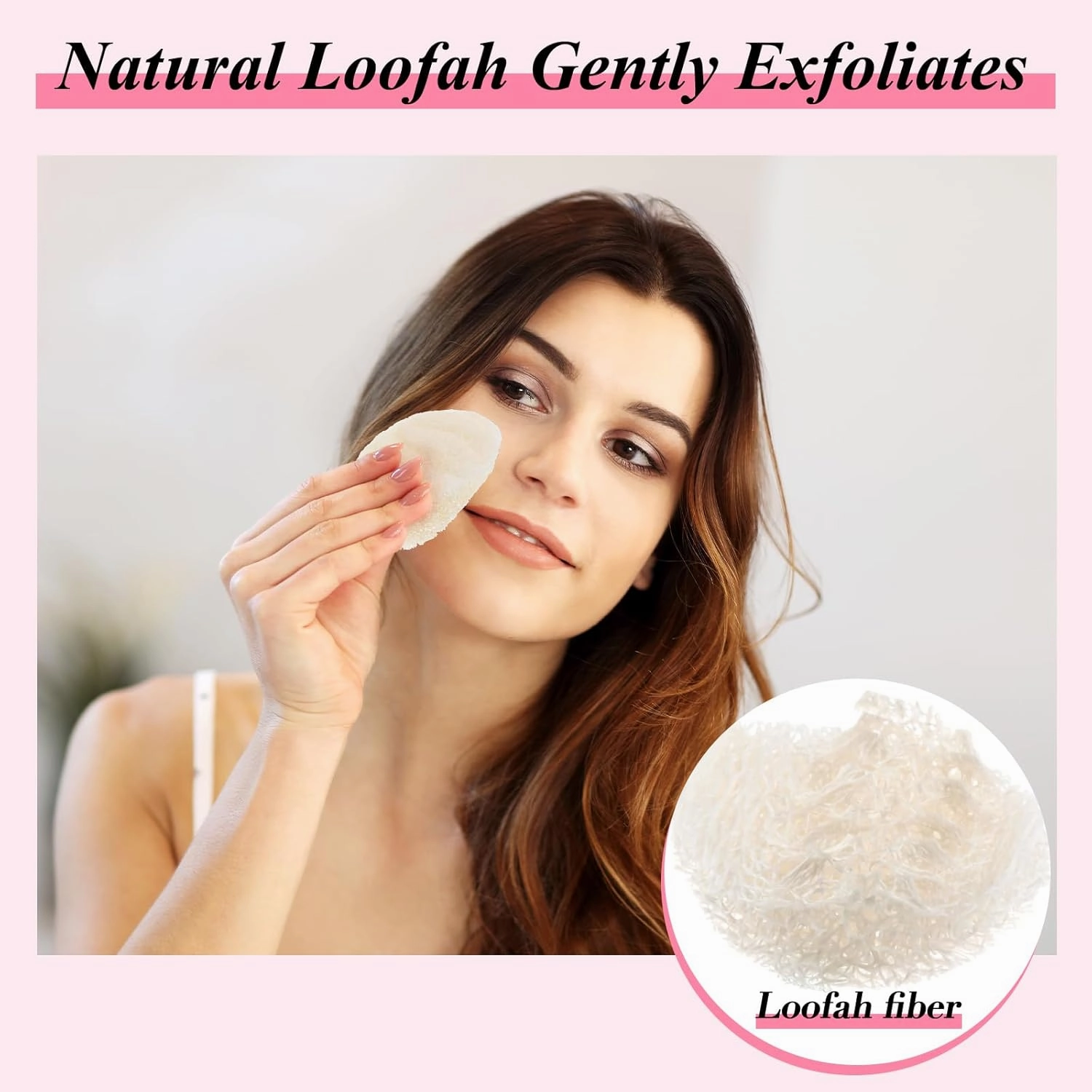 Bokon 50 Pcs Loofah Exfoliating Face Pads Sponge Body Face Scrubber Remove Dead Skin Facial Loofah Pad Bulk for Bath Shower Spa Skin Cleaning Women Men(Water Drop,2.36 * 3.9")