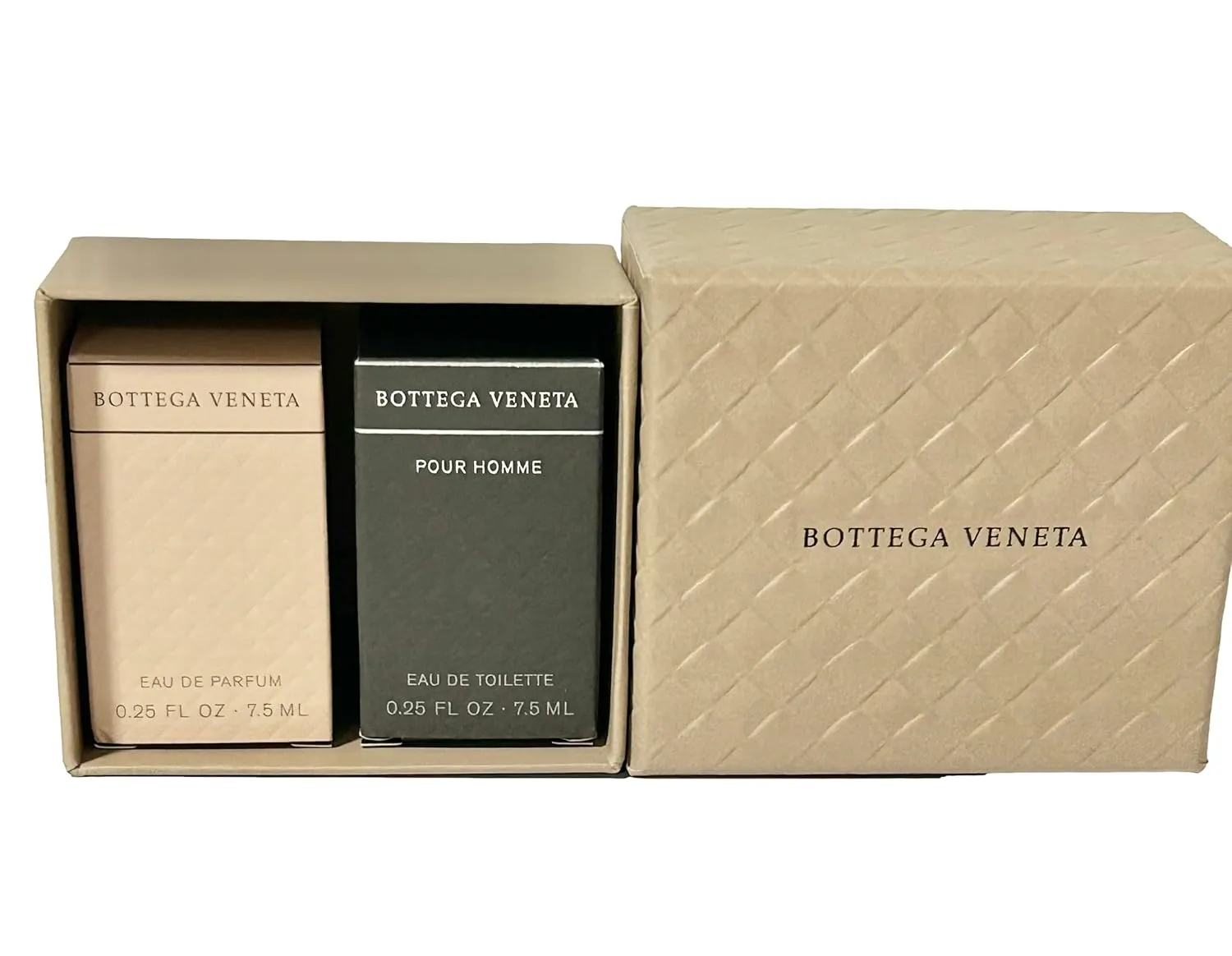 Bottega Veneta HIS HER MINI Perfume GIFT SET Splash Travel Size Set Pour Homme 7.5 ML / 0.25 FL Oz Pour Femme EDP 7.5 ML / 0.25-5589