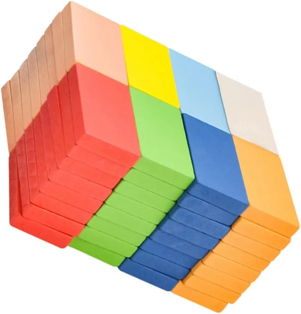Boys and Girls Parents 80pcs Large Size Interlocking Blocks Early Education Toy Imagination Concentration Enhancer