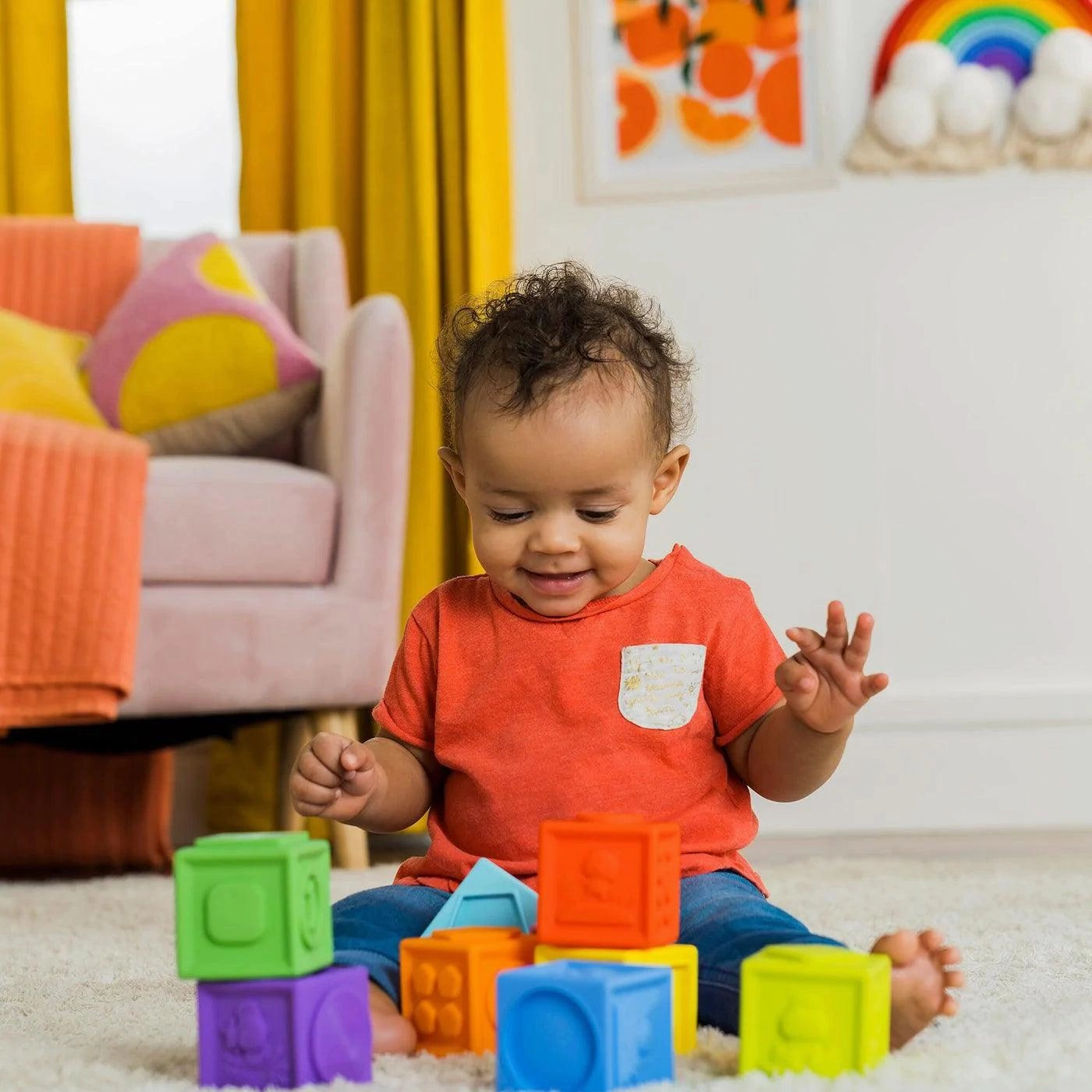 Bright Starts KaledioCubes™ 9 Stack & Squeeze Blocks