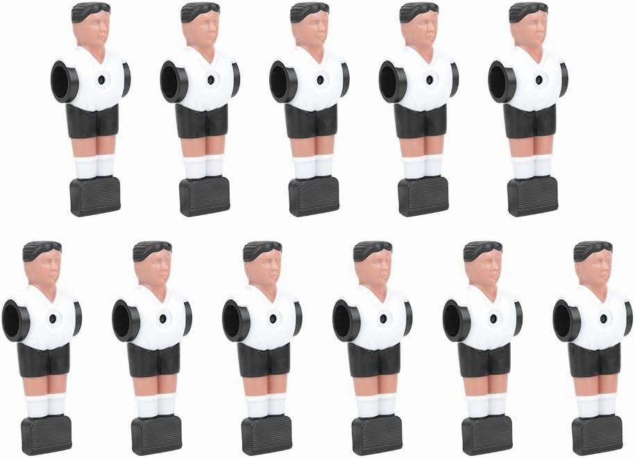Buachois 11Pcs Table Soccer Ball Mini Player, 1.4M Men Foosball Players Doll, Foosball Replacement Parts Set Vivid and Funny Table Soccer Players Accessories for Table Game Training