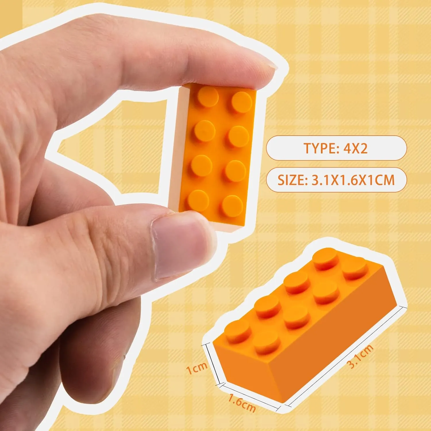 Building Bricks 320 Pieces, Fabuland Brown Bricks Bulk Kit, Basic Parts Accessories, Classic Creative Building Blocks Set, Compatible