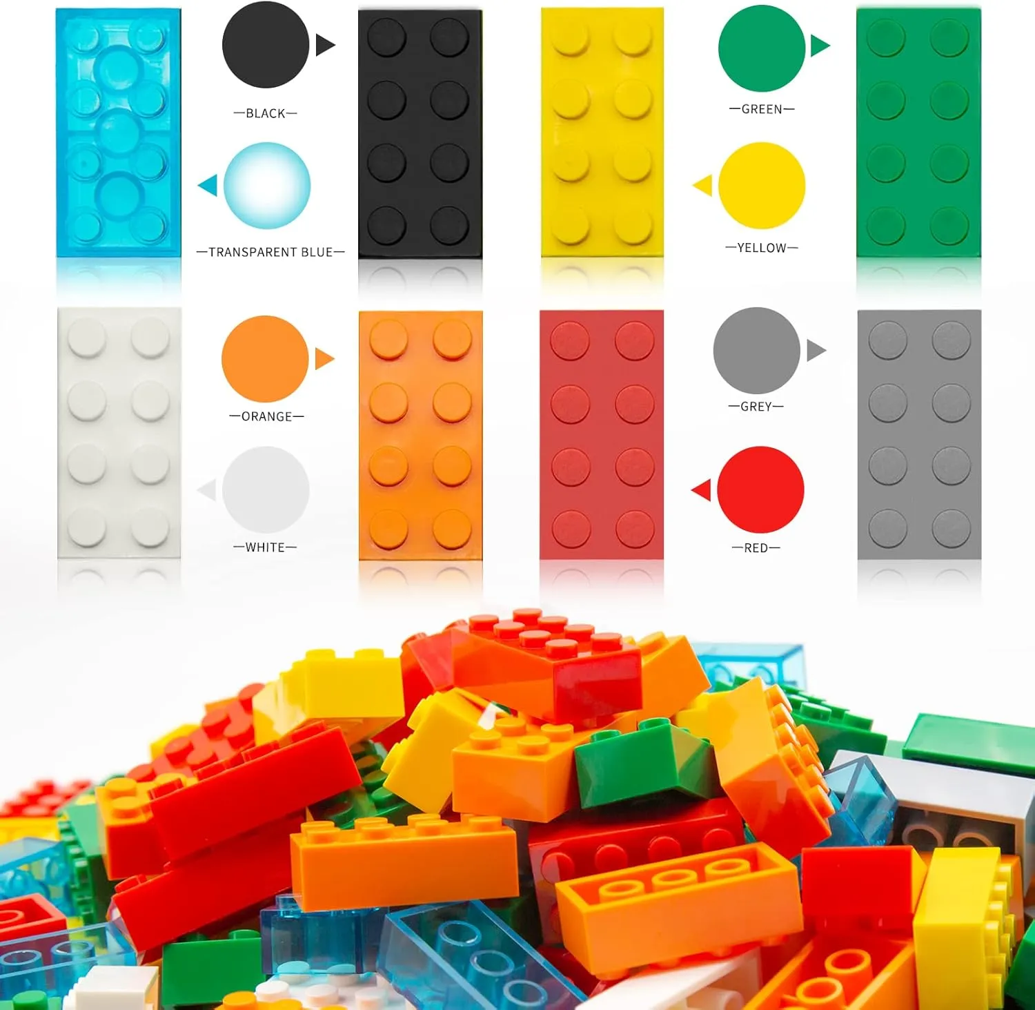 Building Bricks 320 Pieces, Fabuland Brown Bricks Bulk Kit, Basic Parts Accessories, Classic Creative Building Blocks Set, Compatible