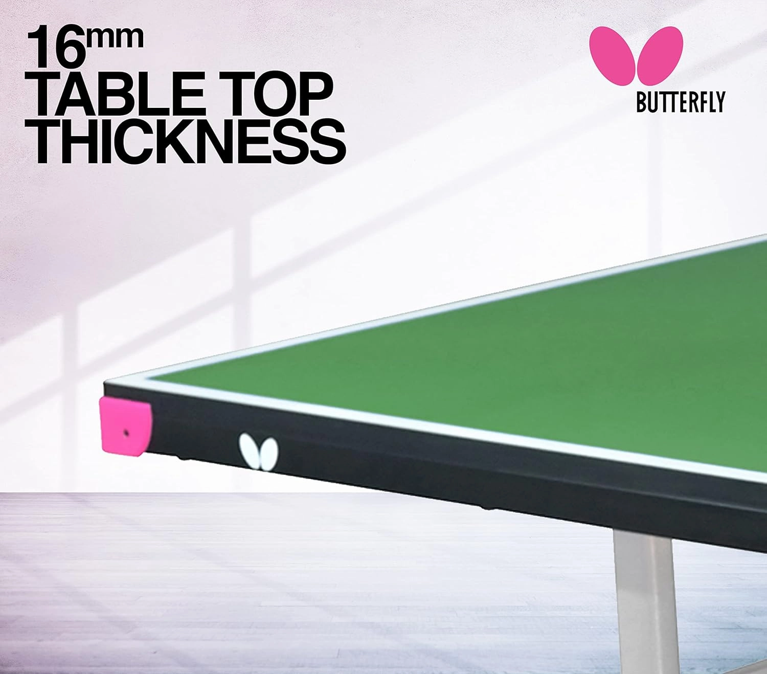 Butterfly Compact 16 Ping Pong Table | 3 Year Warranty Table Tennis Table | Ships Fully Assembled | Space Saver Ping Pong Table for Your Game Room | Ping Pong Net Set Included