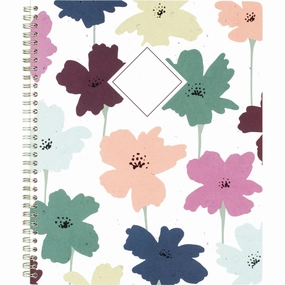 Cambridge® GreenPath Academic Year Weekly/Monthly Planner, Floral Artwork, 11" x 9.38", Multicolor Cover, 12-Month: July 2024-June 2025