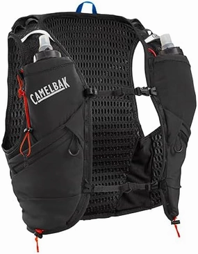 CamelBak Apex Pro Run Endrance Racing Vest with RECCO Technology - Soft Flask Hydration and Trekking Pole Quiver - Black, XS