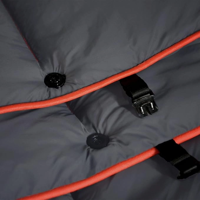 Camping Blanket, Puffy Waterproof Travel Blanket, Warm Cozy Picnic Blanket, for Outdoors, Travel, and Mountain.(Dark Grey, 78" x 56")