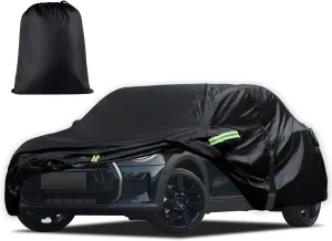 Car Cover Custom Fit for 2014-2025 Mini Cooper/Cooper S/Hardtop/Clubman/Countryman 4 Door, Waterproof All Weather Full Exterior Cover Rain Sun Hail Protector with Door Zipper