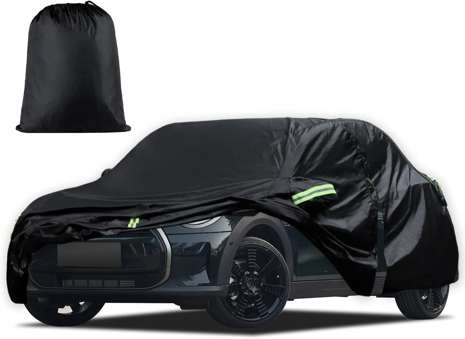 Car Cover Custom Fit for 2014-2025 Mini Cooper/Cooper S/Hardtop/Clubman/Countryman 4 Door, Waterproof All Weather Full Exterior Cover Rain Sun Hail Protector with Door Zipper