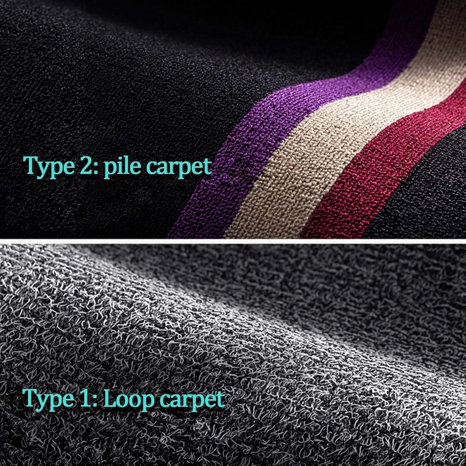 Car Floor Mats for City 6.Gen 2008 2009 2010 2011 2012 2013 2014, Double Layer Car Carpets All-Weather Non-Slip Full Set Protection Floor Liner,Beige Pile