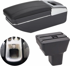 Car Center Console Armrest Storage Box Compatible with Nissan Kicks 2016 2017 2018 2019 2020 2021 2022 2023