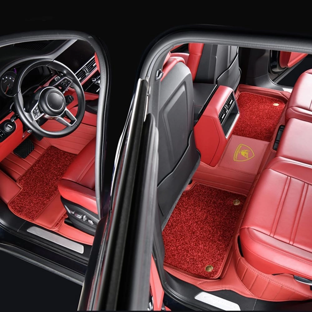 Car Floor Mats for Lamborghini Gallardo LP 570-4 Blancpain LP570-4 2011, All-Weather Protection Floor Liners Full Coverage Pads Carpets Floor Protection Underlay Accessories,B