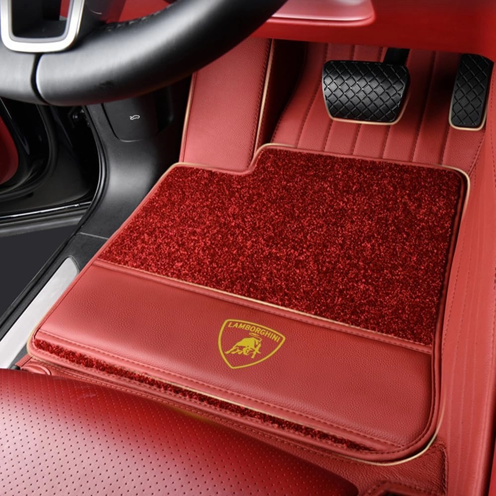 Car Floor Mats for Lamborghini Gallardo LP 570-4 Blancpain LP570-4 2011, All-Weather Protection Floor Liners Full Coverage Pads Carpets Floor Protection Underlay Accessories,B