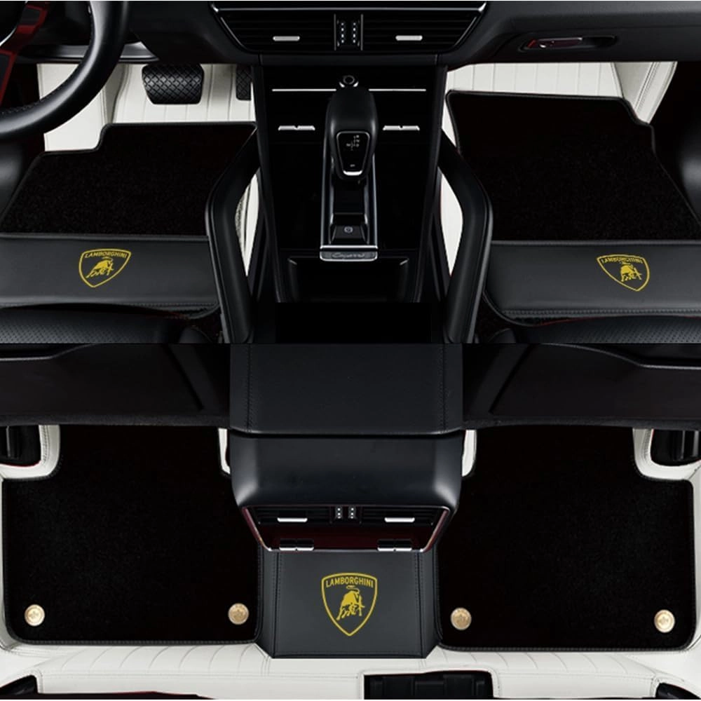 Car Floor Mats for Lamborghini Gallardo LP 570-4 Blancpain LP570-4 2011, All-Weather Protection Floor Liners Full Coverage Pads Carpets Floor Protection Underlay Accessories,B