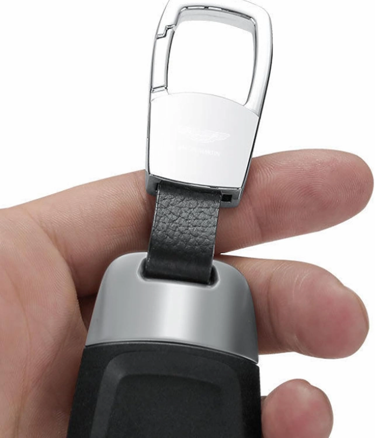 Car Key Fob Cover for Aston Martin DB11 V12 Coupe/V8 Coupe/DB-11 V8 Volante,Premium Car Logo Key Chain Soft Case Full Protection with Key Chain,Car Accessories,B