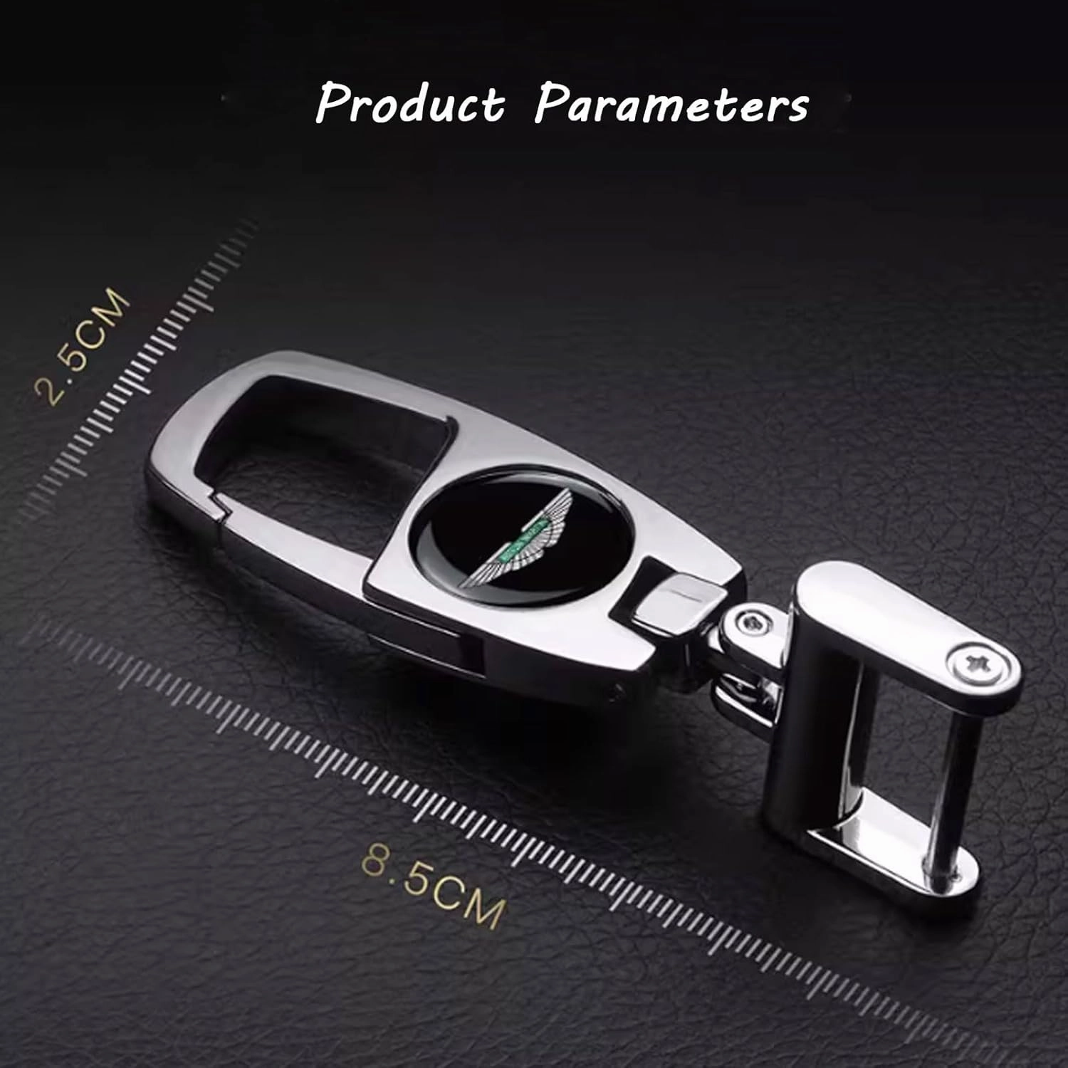 Car Key Fob Cover for Aston Martin DB7 DB9 Coupe/DB-9 Volante,Premium Car Logo Key Chain Soft Case Full Protection with Key Chain,Car Accessories,A