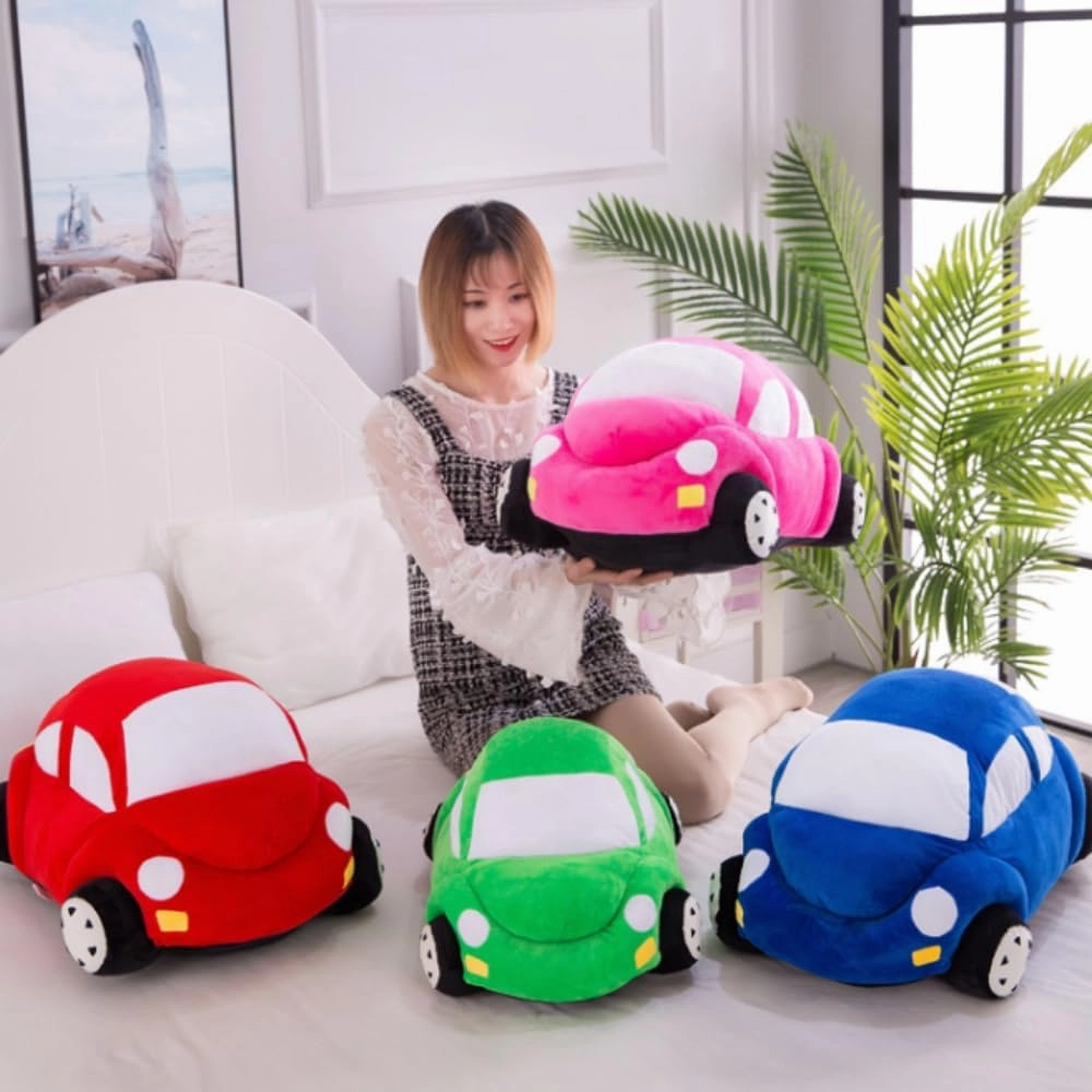 Car Plush Toys, Kids car Plush Pillow Pillow Toys, Best Gift for Kids Birthday Party. 1 Piece (Red 16 inches)