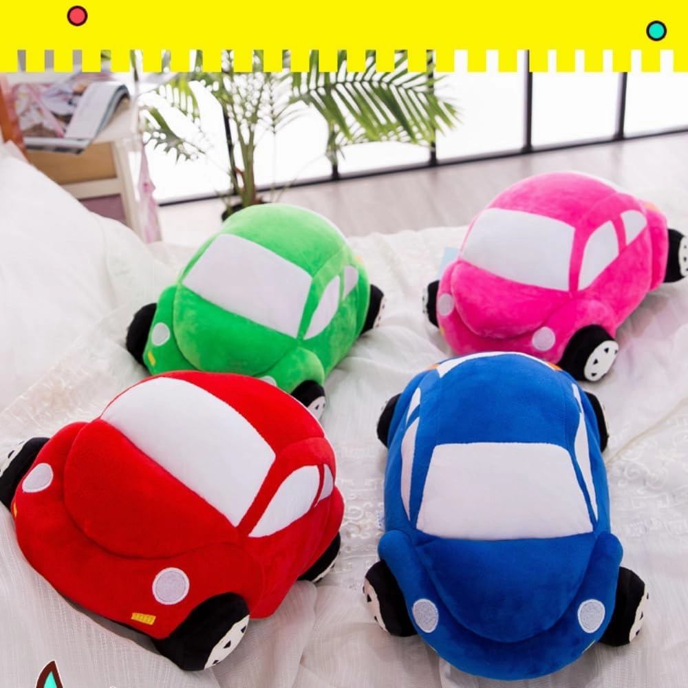 Car Plush Toys, Kids car Plush Pillow Pillow Toys, Best Gift for Kids Birthday Party. 1 Piece (Red 16 inches)