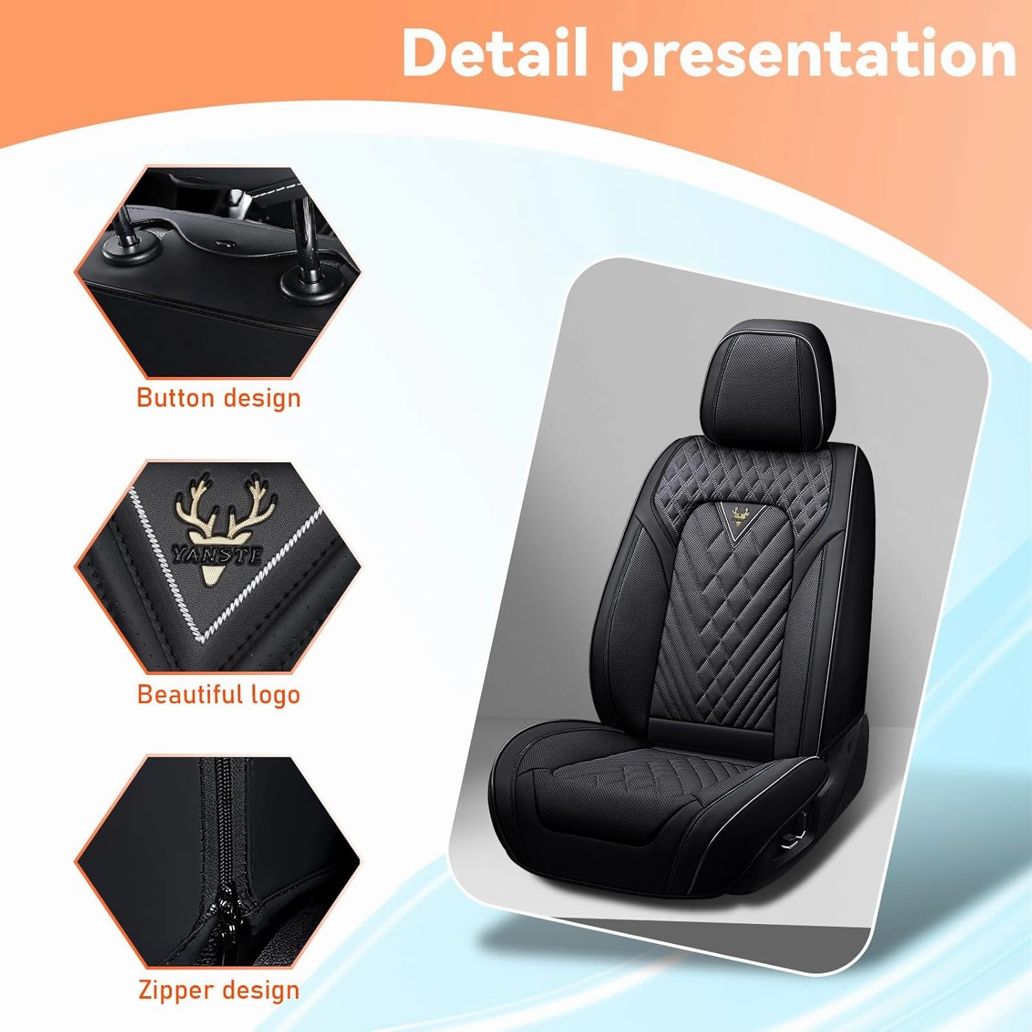 Car Seat Covers Fit for Subaru Ascent 2019-2025,5 Seat Comfort Non-Slip Seat Cover Airbag Compatible,Waterproof Leather Seat Covers(Standard 5 Seat,Black)