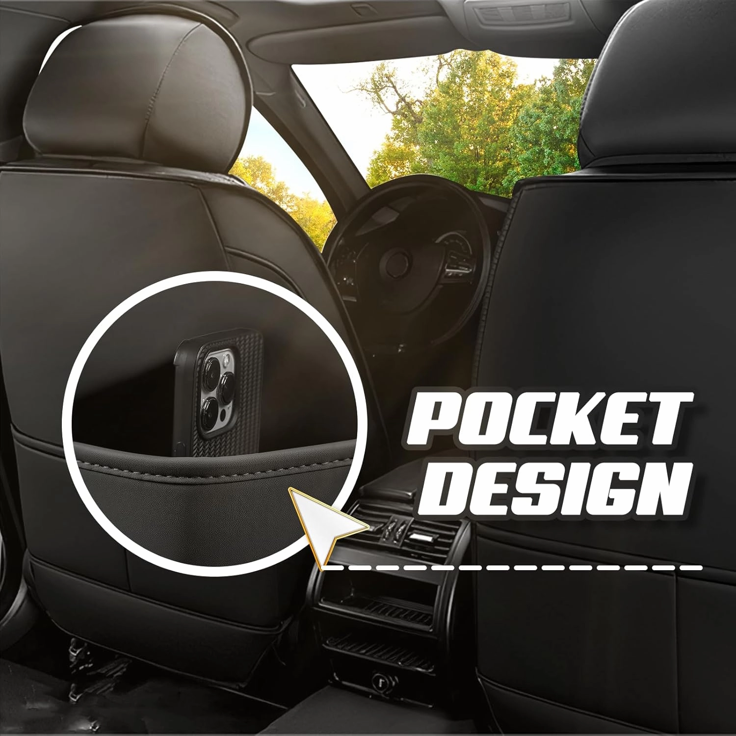 Car Seat Covers for Acura Integra 2023-2025, Premium Nappa Leather Car Seat Cover, Stylish Sport Seat Covers， Automobile Seat Cover Sets.(Luxury 5 Seats/Black)