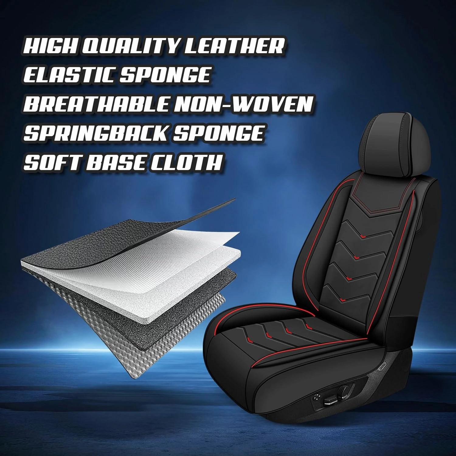 Car Seat Covers for Honda Accord 2000-2025, Premium Nappa Leather Car Seat Cover, Stylish Sport Seat Covers， Automobile Seat Cover Sets.(Standard 2 Seats/Black)