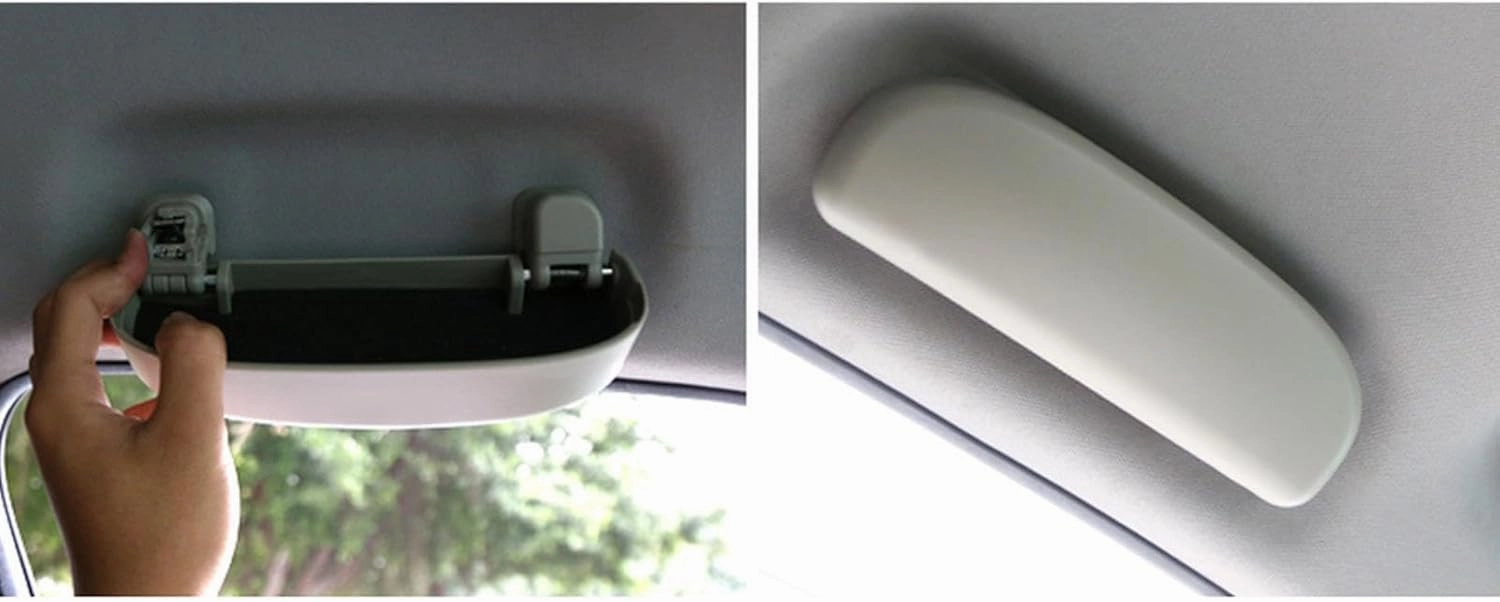 Car Sunglass Holder for Borgward BX5 BX6 BX7 BXi7 Isabella, for Daewoo Matiz Nexia Nubira Sens Tosca Winstorm, Car Sunglasses Case Holder Box