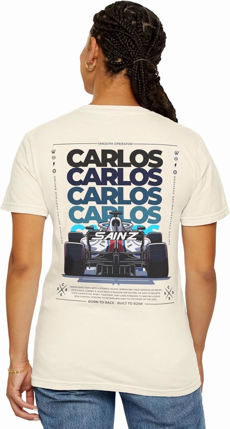 Carlos Sainz Next Chapter Unisex T-Shirt – Bold Graphic Design | Racing Tribute Tee | Comfortable Fan Apparel