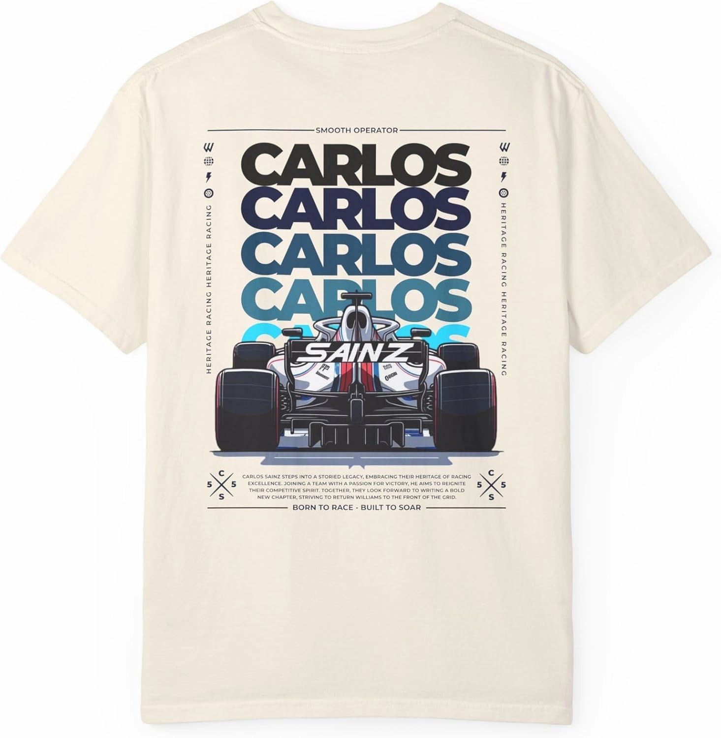 Carlos Sainz Next Chapter Unisex T-Shirt – Bold Graphic Design | Racing Tribute Tee | Comfortable Fan Apparel