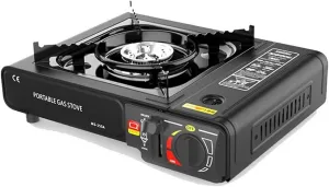 Cassette Stove Portable Gases Butanes Stove 2.9KW with Piezo Ignition for Outdoor Cooking Camping Pincnic Backpacking Hiking Barbecue