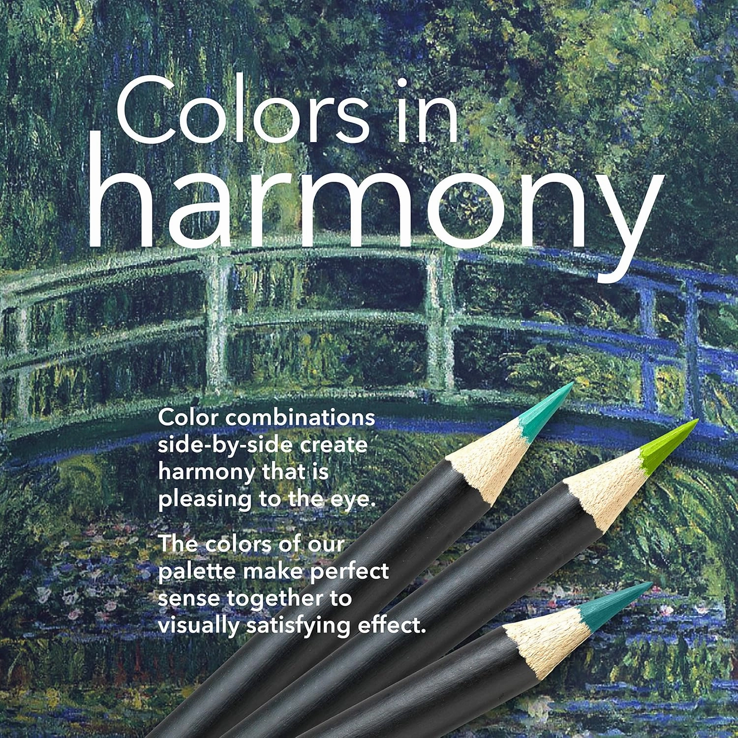 Castle Arts Themed 24 Coloured Pencil Set in Tin Box, perfect ‘Monet’ inspired colours. Featuring quality, smooth coloured cores, superior blending & layering performance achieving great results