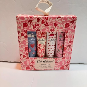 Cath Kidston With Love Assorted Lip Balm Set Original Coconut Peppermint