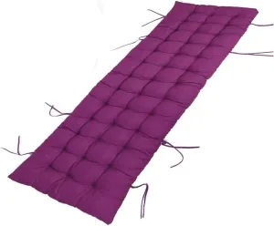 Chair Pad Soft and Comfortable Sunbed Cushion Deck Chairs Cotton Cushion for Garden Outdoor Patio Sun Loungers Bed Recliner Lounger Cushion （No Chair） (Color : Purple, Size : 160X50cm)