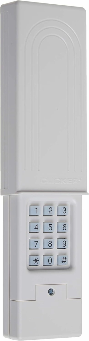 CHAMBERLAIN Clicker Keyless Entry KLIK2U-P2, Works with Chamberlain, LiftMaster, Craftsman, Genie and More, Security  2.0 Compatible Garage Door Opener Keypad, White