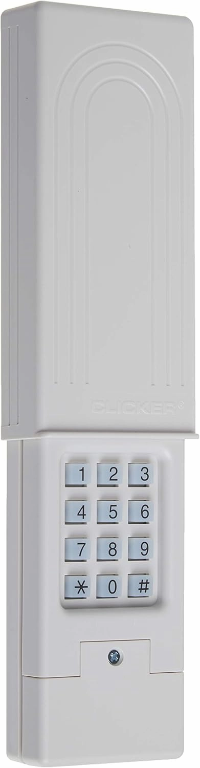 CHAMBERLAIN Clicker Keyless Entry KLIK2U-P2, Works with Chamberlain, LiftMaster, Craftsman, Genie and More, Security  2.0 Compatible Garage Door Opener Keypad, White