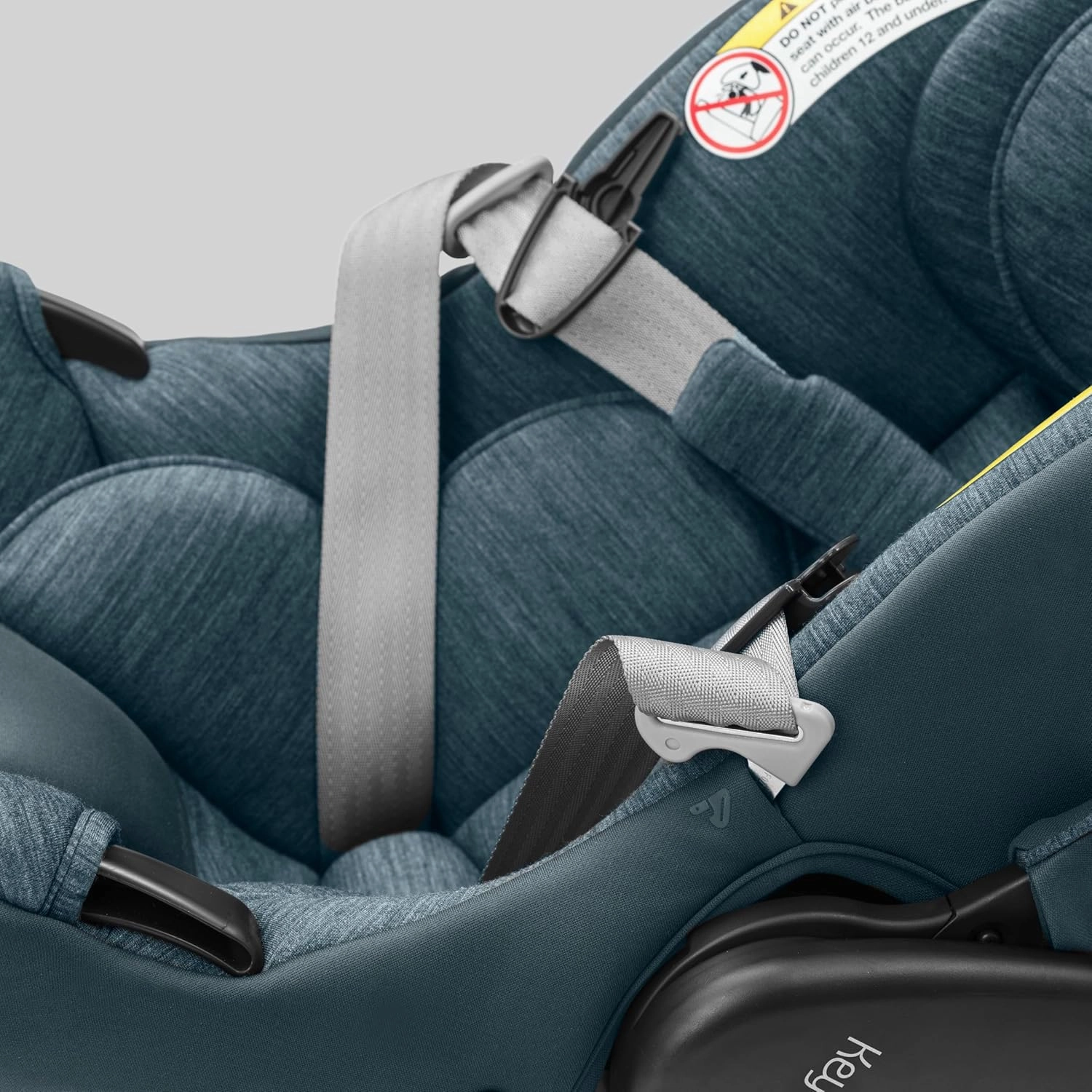 Chicco KeyFit® Max Zip ClearLux™ Infant Car Seat and Base, Rear-Facing Seat for Infants 4-30 lbs., Zip-Open Privacy Shield, Compatible with Chicco Strollers, Baby Travel Gear | Verona/Grey